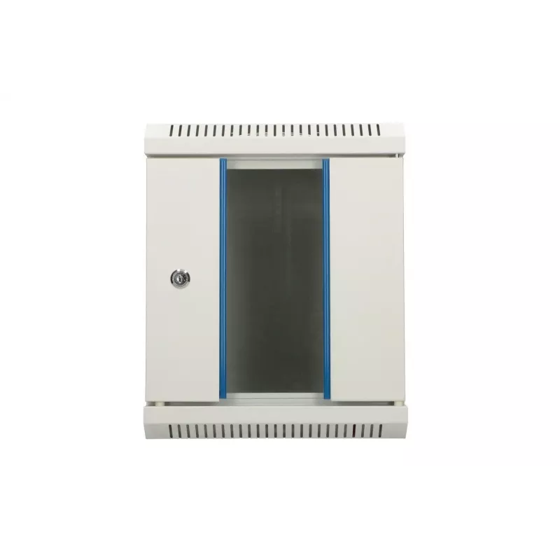 Szafa wisząca Extralink Rackmount 6U 10 cali Szara Zamek na klucz Zarządzanie kablami