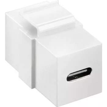 Moduł Keystone Goobay ze złączem USB-C™, USB 3.2 Gen 2 (10 Gbit/s), biały (61262)