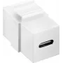 Moduł Keystone Goobay ze złączem USB-C™, USB 3.2 Gen 2 (10 Gbit/s), biały (61262)