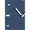 Zegar ścienny NeXtime 3072bl Thumbs up, 40,5x41,5 cm, niebieski/srebrny