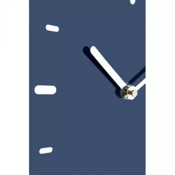 Zegar ścienny NeXtime 3072bl Thumbs up, 40,5x41,5 cm, niebieski/srebrny