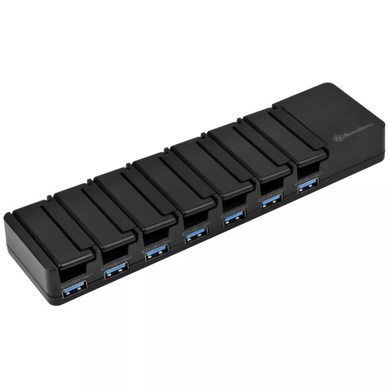 Stacjonarny hub USB 3.1 Gen 1 SILVERSTONE SST-UC03B-PRO — 7 portów USB