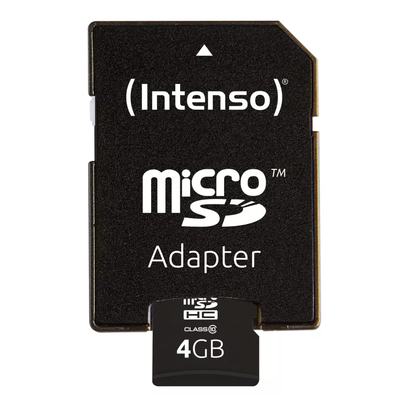 PAMIĘĆ MICRO SDHC 4GB C10/Z/ADAPTEREM 3413450 INTENSO