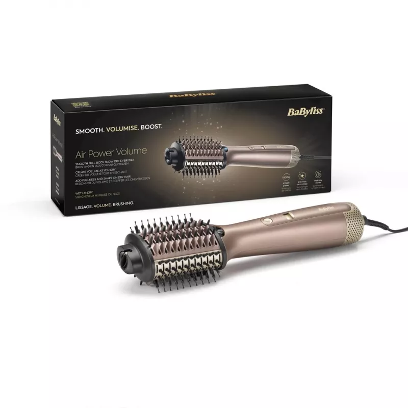 BaByliss AS95E Air Moc Volume Hot air brush Champagne 1000 W