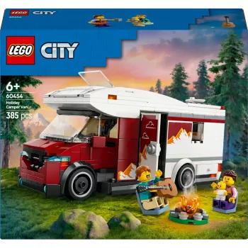 Zestaw konstrukcyjny LEGO City Przyczepa Kempingowa Przygód 60454, 385 elementów, wysokość 80 mm, dla dzieci od 6 lat