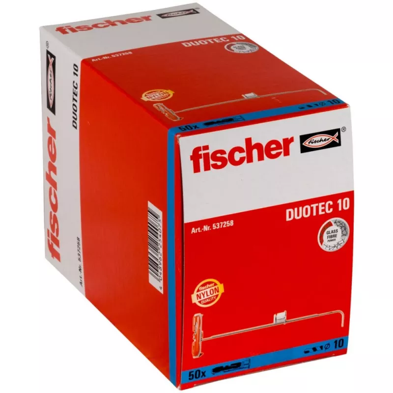 Fischer 537258 kołek rozporowy / kołek do ściany 50 szt. Zestaw wkrętów i kołków 50 mm