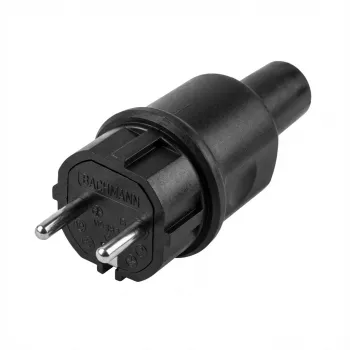 Wtyczka elektryczna Bachmann 913.173 Czarny