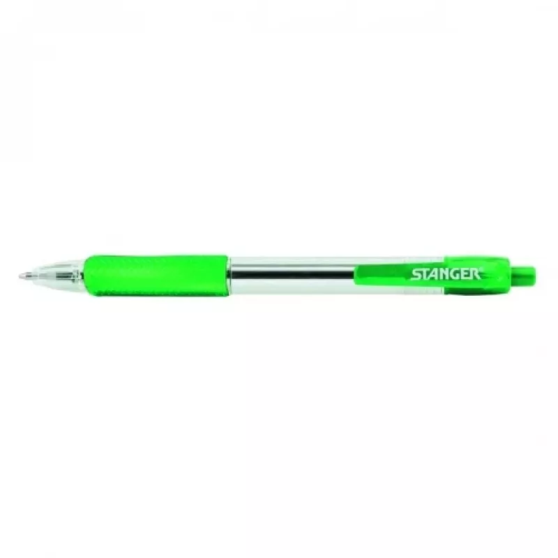 STANGER Długopisy kulkowe 1.0 Softgrip chowane, zielony, 1 szt. 18000300041