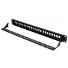 Patchpanel Extralink 24-port U/UTP (UTP) modułowy, 1U, czarny, szerokość 482,6 mm
