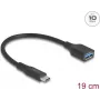 DeLOCK Adapter USB USB-C męski na Type-A żeński 10 Gb/s 19 cm 60 W