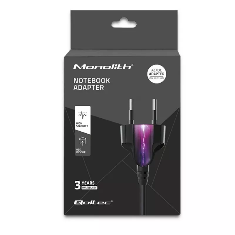 Qoltec 51027 Ładowarka | 65W | 5-20,3V | 2-3,25A | USB typu C | PD