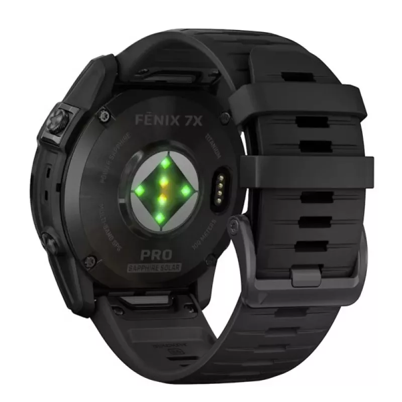 Smartwatch GARMIN fēnix 7X Pro 51 mm, 1,4 cala (3,56 cm) MIP 280×280, Dotyk, Wi‑Fi, GPS, 32 GB, Czarny
