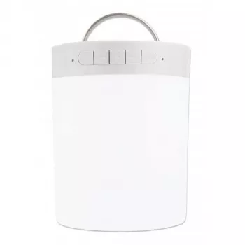 Manhattan Sound Science Głośnik Bluetooth, Czas odtwarzania 5 godzin, Zasięg 10 m, Czytnik kart microSD (32 GB), Złącze Aux 3.5 mm, Moc wyjściowa 3 W, Kabel ładujący USB-A w zestawie, Bateria 1200 mAH, Bluetooth v5, Wbudowany wieszak, Biały, 3 lata gwarancji
