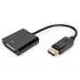 Przewód adaptera DisplayPort Assmann. DP - DVI (24+5) M/F. 0,15 m z blokadą. Zgodny z DP 1.1. UL. czarny, bez ekranowania. 32AWG (AK-340409-001-S)