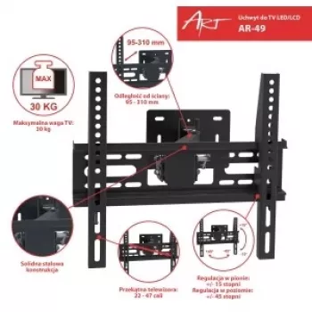 Uchwyt LCD AR-49 22-47'' 30KG