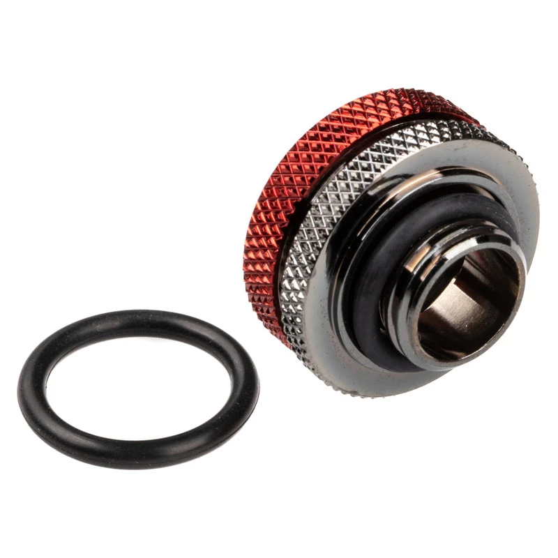 BitsPower Multi-Link Adapter prosty G1/4 inch męski do rurki sztywnej AD 16 mm, czarny połysk