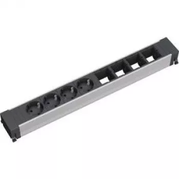 Przedłużacz zasilający 4 gniazda AC Bachmann 909.007 czarny srebrny