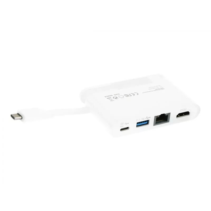 DICOTA USB-C Przenośna Stacja Dokująca 4-w-1 z HDMI - stacja dokująca - USB-C - HDMI (D31730)