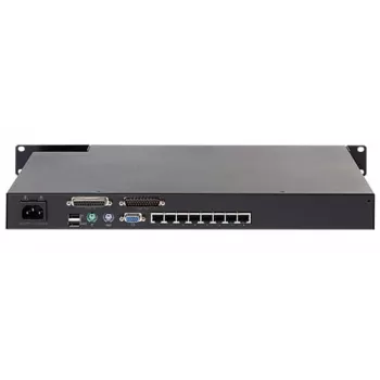 Przełącznik KVM APC KVM0108A, 8-portowy PS/2 VGA, rack 1U, 1600x1200, czarny