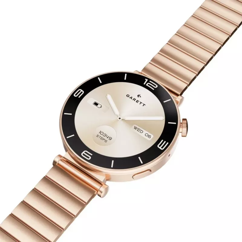Smartwatch Garett Rose Pink Gold Steel