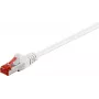Wentronic Goobay Kabel krosowy RJ45 S/FTP Cat6 1,00m Biały PIMF (80278)