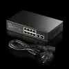Przełącznik sieciowy Cudy FS1010PG — 10/100 Mbps, 8 portów PoE, 2 uplink, budżet PoE 120 W, obudowa metalowa