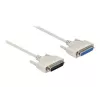 Kabel szeregowy DeLOCK 86907 beżowy 0,5 m D-Sub 25 pin