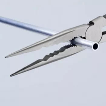 Szczypce KNIPEX o długim zasięgu z iglicami o profilu poprzecznym
