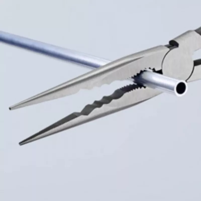 Szczypce KNIPEX o długim zasięgu z iglicami o profilu poprzecznym