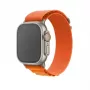 Pasek GUAN Premium Plus do Apple Watch pomarańczowy/szary kompatybilny z 42/44/45/46/49 mm
