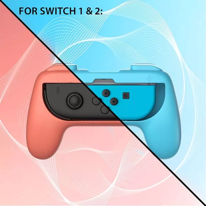Uchwyt kontrolera Subsonic Joy-Cons comfort grip Switch i Switch 2 Różowy Turkusowy