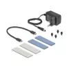 Obudowa SSD DeLOCK 42027 szara M.2 10 Gbit/s USB Type-C