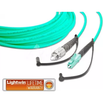 Wysokiej jakości simplexowy kabel patchowy LWL Lightwin, MM OM3, FC - LC kabel patchowy LWL (LSP-50 FC-LC 2.0 OM3)