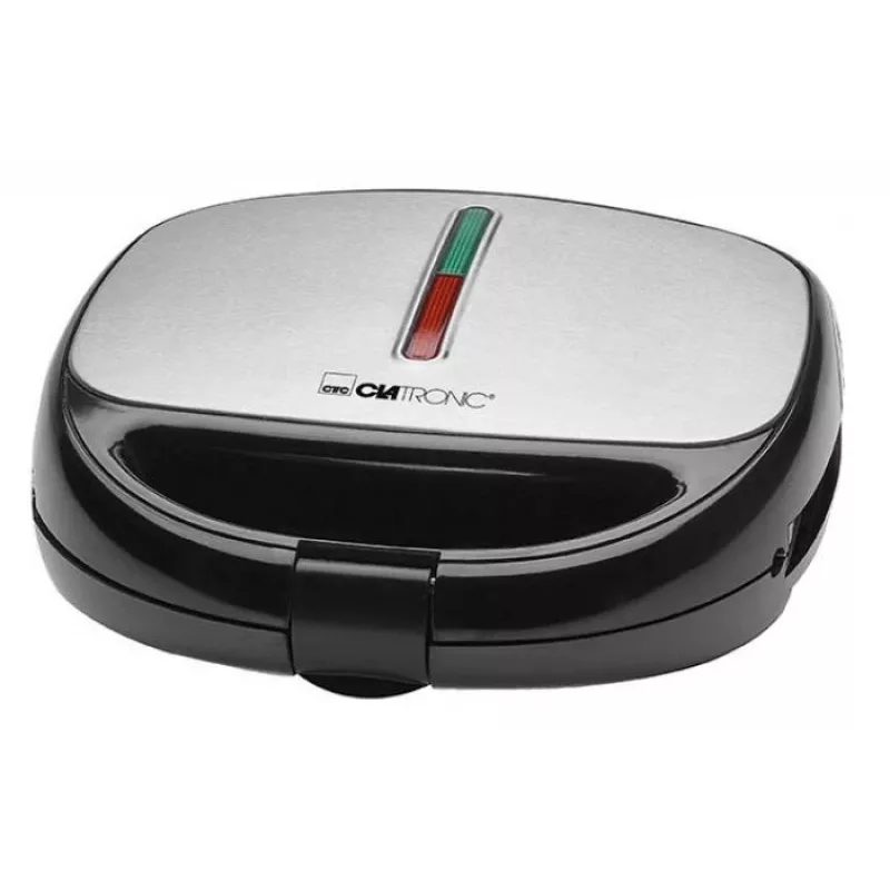 Clatronic ST/WA 3670 opiekacz do kanapek 800 W Czarny, stal nierdzewna
