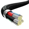 Baseus Rapid 3-w-1 kabel USB 1.5 m USB A USB C/Micro USB A/Lightning Czarny