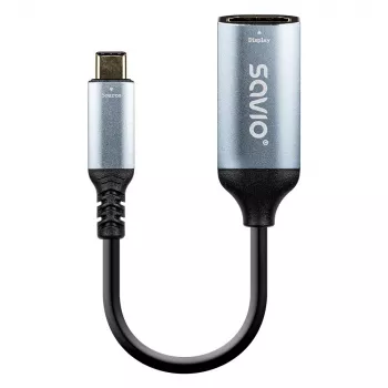 Adapter Savio USB-C (M) HDMI (F), 4K, 60Hz, Aluminium, AK-78