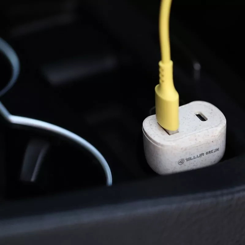 Ładowarka samochodowa Tellur TLL151341 36W 6A PD18W QC3.0 — adapter USB do szybkiego ładowania w samochodzie