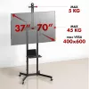 Podstawa / wózek pod telewizor Maclean, półka na kamerę, na kółkach, 37-70, maks. obciążenie 45kg/5kg półka, maks. VESA 600x400, MC-113 B