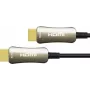 Optyczny hybrydowy kabel połączeniowy HDMI™ 2.0, 4K2K / UHD 60Hz, pozłacane wtyki i styki miedziane, czarny, 90m, seria PYTHON® (GC-M0158)