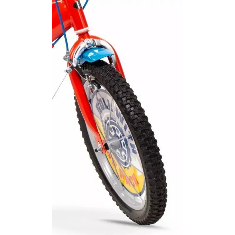Rower dziecięcy Toimsa 16 cali Paw Patrol czerwony model 1678, koła 16-calowe, jednobiegowy