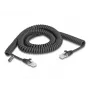 DeLOCK RJ45 kabel spiralny męski-męski Kat.5e 3 m czarny