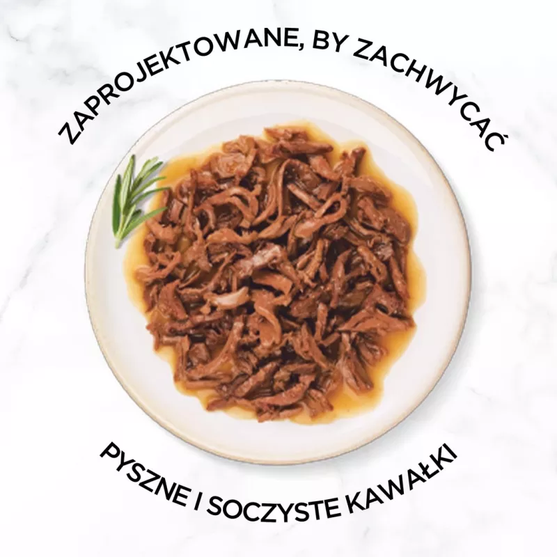 PURINA Gourmet Gold Succulent Delights Beef - mokra karma dla kotów - 85g