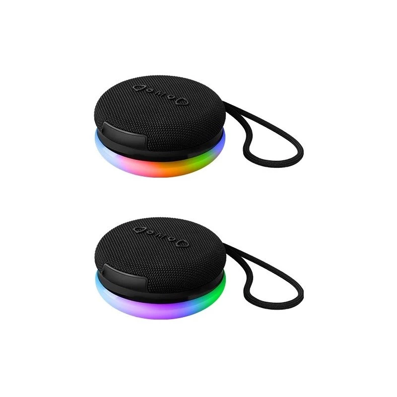 Przenośny głośnik Bluetooth DEFENDER ENJOY 40 — 7 W RMS, Bluetooth 5.3, podświetlenie LED, bateria LiPo, 9 godz., czarny