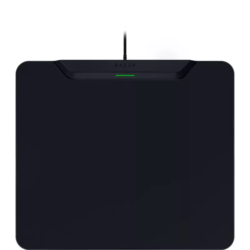 Razer | Bezprzewodowa podkładka pod mysz gamingowa z ładowarką i krążkiem, twarda edycja | System ładowania bezprzewodowego HyperFlux V2 | Podkładka pod mysz gamingową | 360 x 311 mm | Czarny