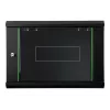 DIGITUS Dynamic Basic DN-19 16-U-EC-SW - Szafa - szafa sieciowa - odpowiednia do montażu na ścianie - Czarny, RAL 9005 - 12U - 48.3 cm (19)
