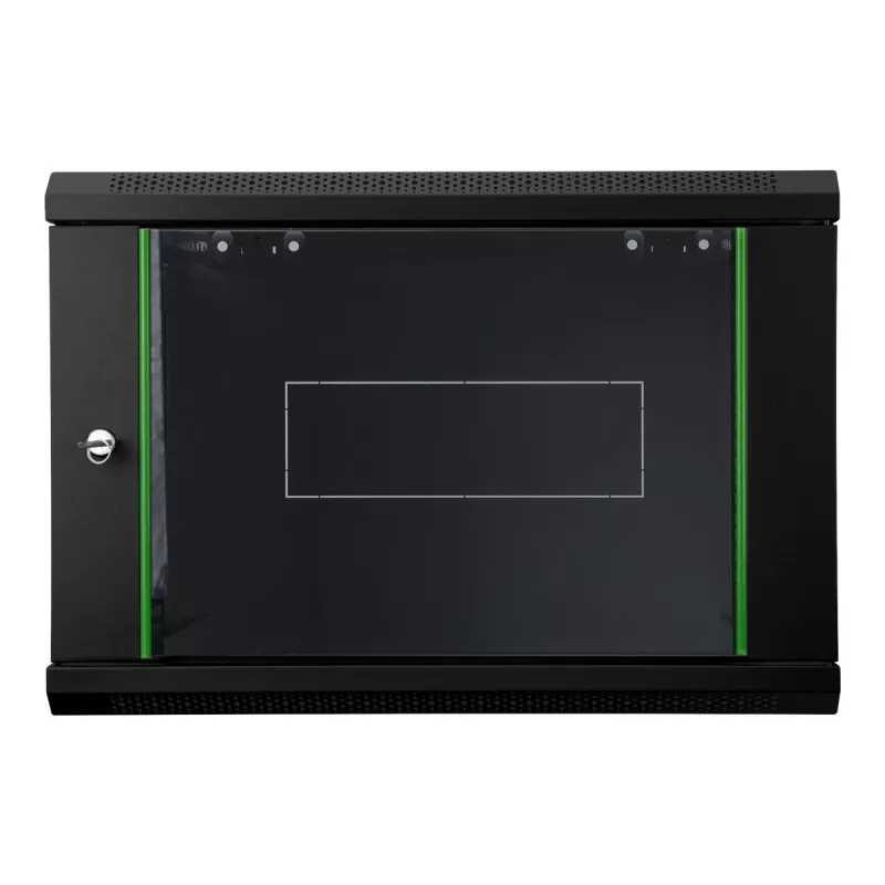 DIGITUS Dynamic Basic DN-19 16-U-EC-SW - Szafa - szafa sieciowa - odpowiednia do montażu na ścianie - Czarny, RAL 9005 - 12U - 48.3 cm (19)