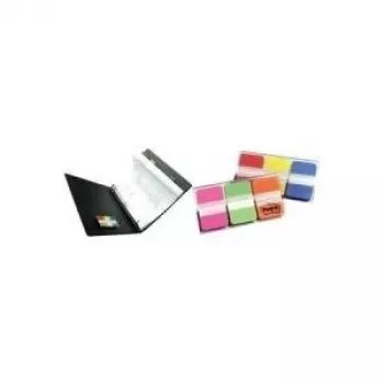 3M Post-It Tabs - 1 Solid - Czerwony - Żółty - Niebieski - 22 zakładki/kolor - 66/Dozownik - Niebieski - Czerwony - Żółty - 25,4 mm - 38 mm - 22 arkusze