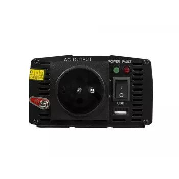 Falownik zielony Cell INV14 300W DC 24V na 230V z USB, wtyczka typu E, aktywne chłodzenie