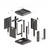 Szafa rack Lanberg WF11-3309-10B 9U Szafa ścienna Czarny