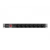 LANBERG PDU ROZDZIELNICA DO SZAFY RACK (1U, 16A, 7X 230V, 2M)